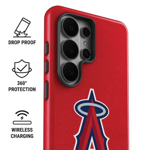 MLB Los Angeles Angels - Solid Distressed Galaxy S26 Ultra Impact Case