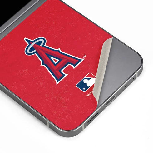 MLB Los Angeles Angels - Solid Distressed Galaxy Z Flip6 Skin