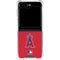 MLB Los Angeles Angels - Solid Distressed Galaxy Z Flip6 Clear Case