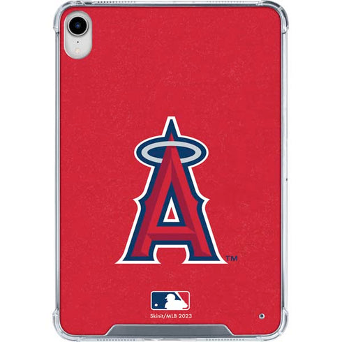 MLB Los Angeles Angels - Solid Distressed iPad 11th Gen (2025) Clear Case