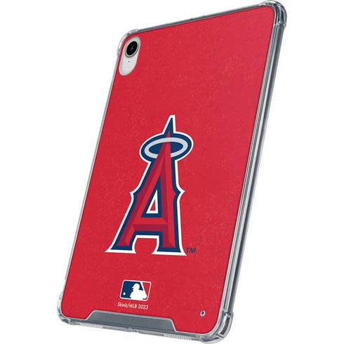 MLB Los Angeles Angels - Solid Distressed iPad 11th Gen (2025) Clear Case