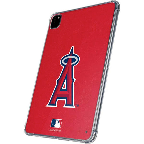 MLB Los Angeles Angels - Solid Distressed iPad Pro 11in (2024) Clear Case