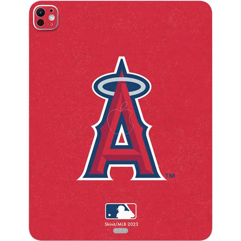 MLB Los Angeles Angels - Solid Distressed iPad Pro 13in M4 (2024) Skin