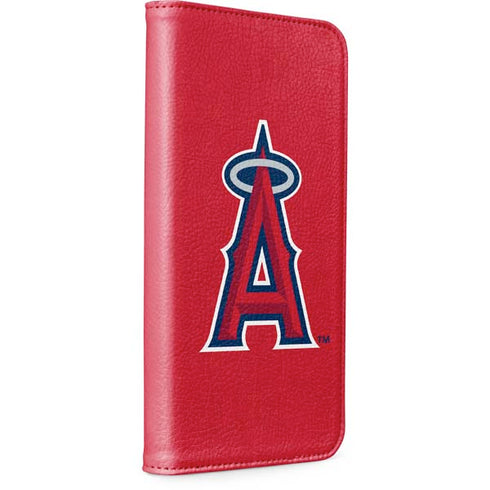MLB Los Angeles Angels - Solid Distressed iPhone 15 Plus Folio Case