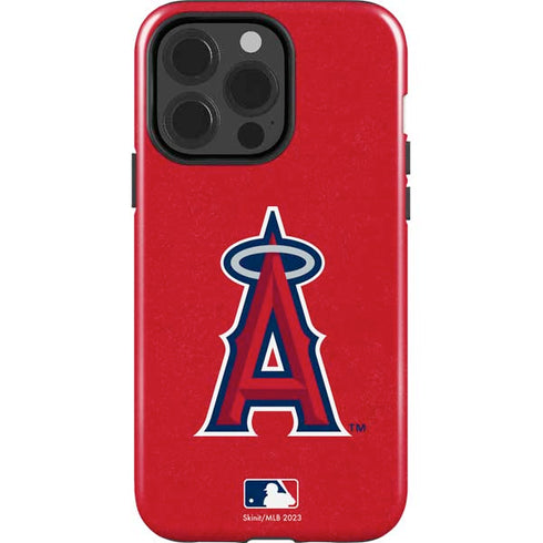 MLB Los Angeles Angels - Solid Distressed iPhone 15 Pro Impact Case