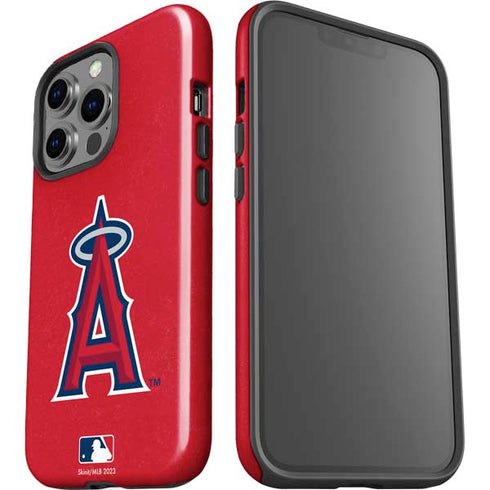 MLB Los Angeles Angels - Solid Distressed iPhone 15 Pro Impact Case