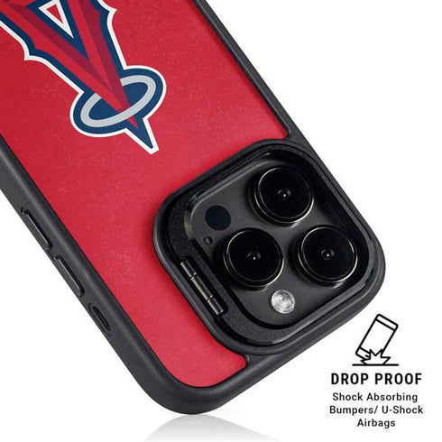MLB Los Angeles Angels - Solid Distressed iPhone 15 Pro Max Kickstand Case