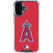 MLB Los Angeles Angels - Solid Distressed iPhone 16 Plus Clear Case