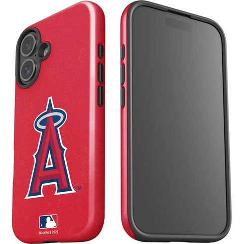 MLB Los Angeles Angels - Solid Distressed iPhone 16 Plus Impact Case
