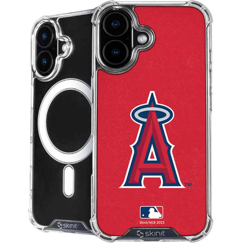 MLB Los Angeles Angels - Solid Distressed iPhone 16 Plus MagSafe Case