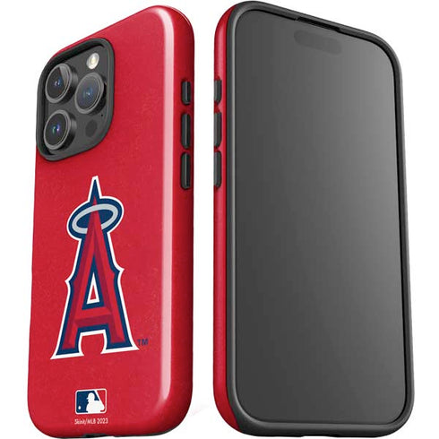 MLB Los Angeles Angels - Solid Distressed iPhone 16 Pro Max Impact Case