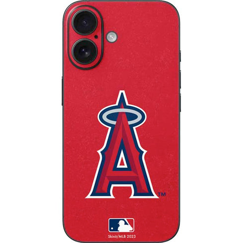 MLB Los Angeles Angels - Solid Distressed iPhone 16 Skin