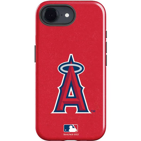 MLB Los Angeles Angels - Solid Distressed iPhone 16e Impact Case