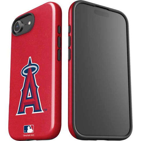MLB Los Angeles Angels - Solid Distressed iPhone 16e Impact Case