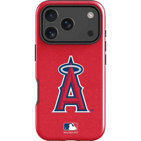 MLB Los Angeles Angels - Solid Distressed iPhone 18 Pro Max Impact Case