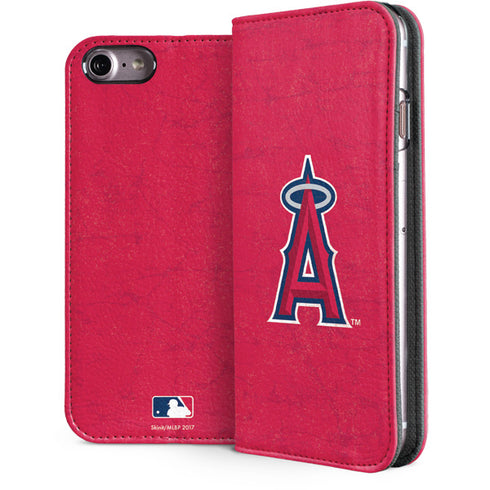 MLB Los Angeles Angels - Solid Distressed iPhone 8 Folio Case
