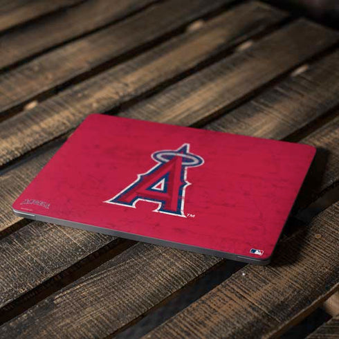 MLB Los Angeles Angels - Solid Distressed Apple MacBook Air Skin