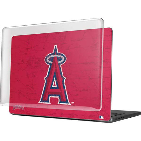 MLB Los Angeles Angels - Solid Distressed MacBook Pro 14in (2021-24) Case plus Skin