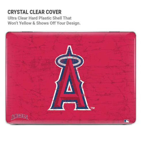 MLB Los Angeles Angels - Solid Distressed MacBook Pro 14in (2021-24) Case plus Skin