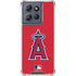 MLB Los Angeles Angels - Solid Distressed Moto G Power 5G (2025) Clear Case