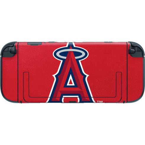 MLB Los Angeles Angels - Solid Distressed Nintendo Switch 2 (2025) with Joy-Con Skin