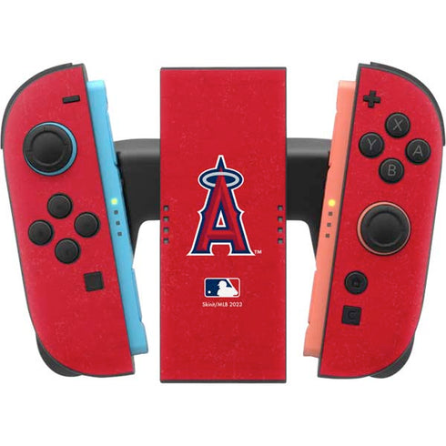 MLB Los Angeles Angels - Solid Distressed Nintendo Switch 2 (2025) Joy-Con Controller Skin