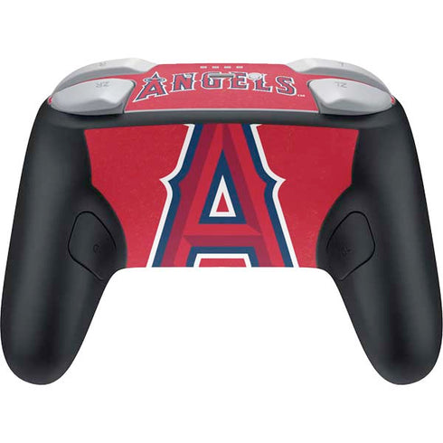 MLB Los Angeles Angels - Solid Distressed Nintendo Switch 2 (2025) Pro Controller Skin