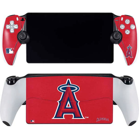 MLB Los Angeles Angels - Solid Distressed PlayStation Portal Remote Player Skin