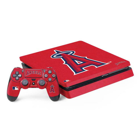 MLB Los Angeles Angels - Solid Distressed PlayStation PS4 Skins