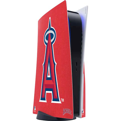 MLB Los Angeles Angels - Solid Distressed PlayStation PS5 Skins