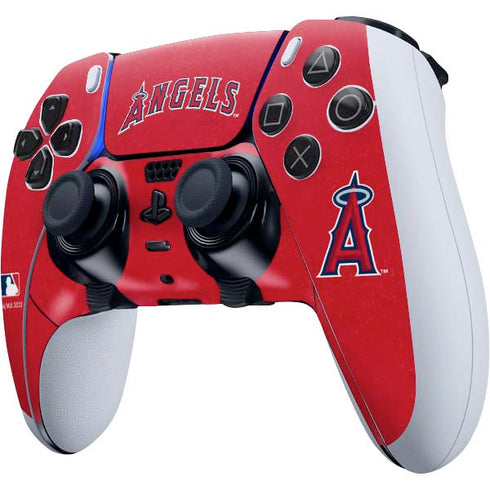 MLB Los Angeles Angels - Solid Distressed PS5 DualSense Edge Pro Controller Skin