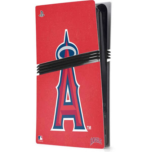 MLB Los Angeles Angels - Solid Distressed PS5 Pro Console Skin