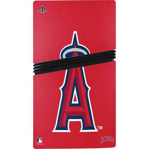 MLB Los Angeles Angels - Solid Distressed PS5 Pro Console Skin