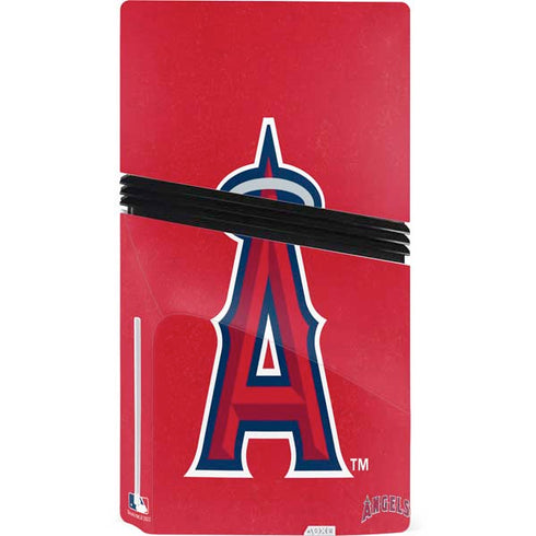 MLB Los Angeles Angels - Solid Distressed PS5 Pro Disk Bundle Skin
