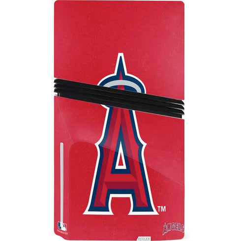 MLB Los Angeles Angels - Solid Distressed PS5 Pro Disk Console Skin