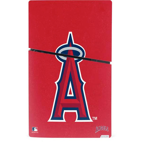 MLB Los Angeles Angels - Solid Distressed PS5 Slim Digital Edition Console Skin