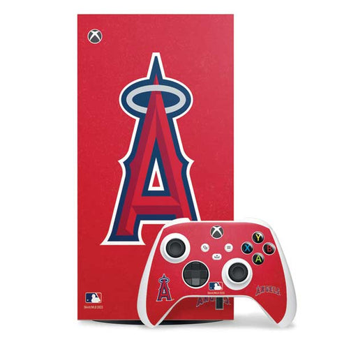 MLB Los Angeles Angels - Solid Distressed Xbox Series X Skins