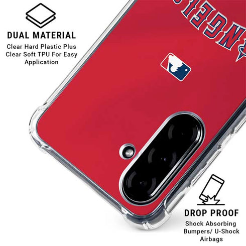 MLB Los Angeles Angels Alternate Jersey Galaxy A36 5G Clear Case