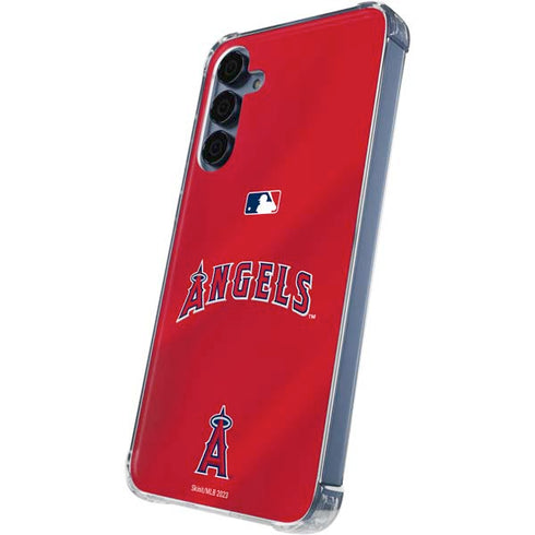 MLB Los Angeles Angels Alternate Jersey Galaxy A55 5G Clear Case