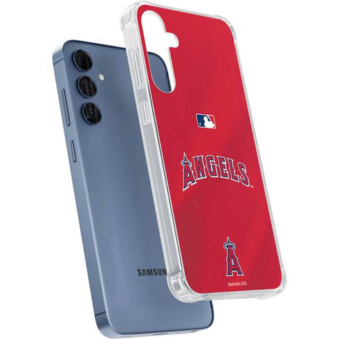 MLB Los Angeles Angels Alternate Jersey Galaxy A55 5G Clear Case