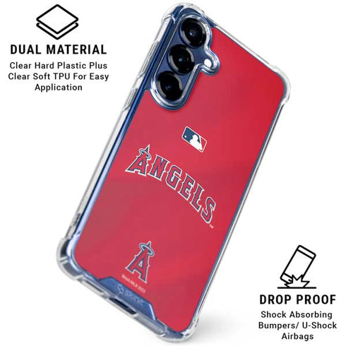 MLB Los Angeles Angels Alternate Jersey Galaxy S25 FE Clear Case