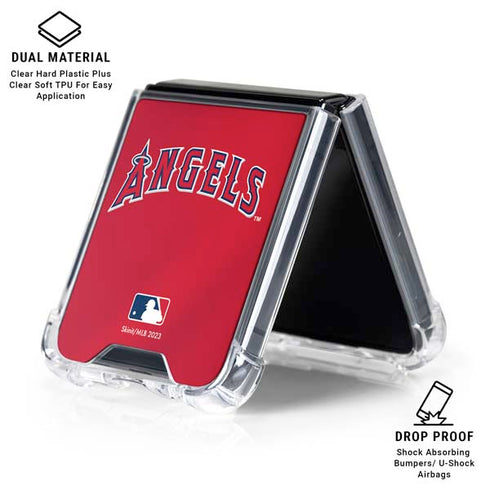 MLB Los Angeles Angels Alternate Jersey Galaxy Z Flip6 Clear Case