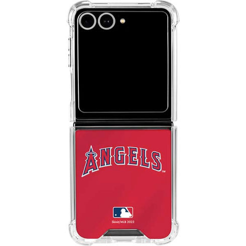 MLB Los Angeles Angels Alternate Jersey Galaxy Z Flip7 Clear Case