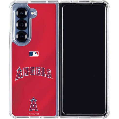 MLB Los Angeles Angels Alternate Jersey Galaxy Z Fold7 Clear Case