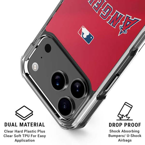 MLB Los Angeles Angels Alternate Jersey iPhone 17 Pro Clear Case