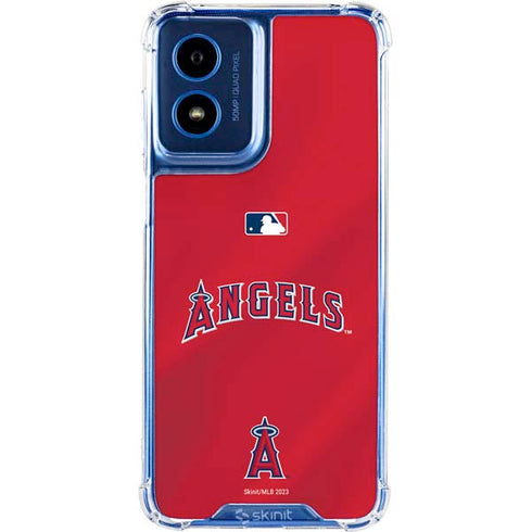 MLB Los Angeles Angels Alternate Jersey Moto G 5G (2024) Clear Case