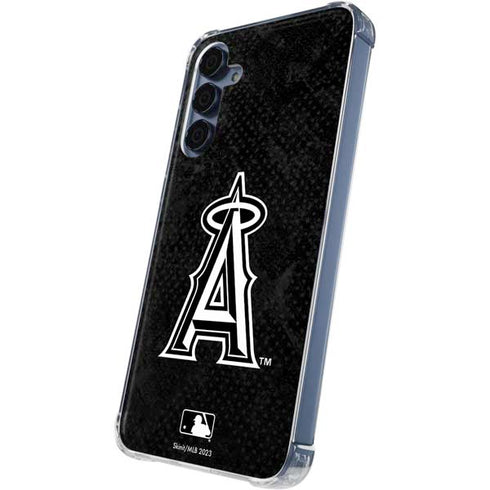 MLB Los Angeles Angels Dark Wash Galaxy A35 5G Clear Case