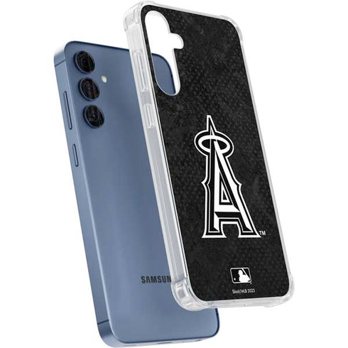 MLB Los Angeles Angels Dark Wash Galaxy A35 5G Clear Case