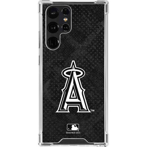 MLB Los Angeles Angels Dark Wash Galaxy S23 Ultra Clear Case