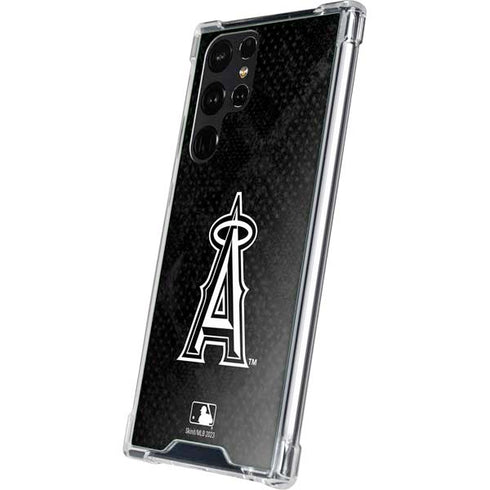 MLB Los Angeles Angels Dark Wash Galaxy S23 Ultra Clear Case